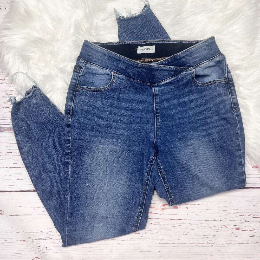 👖|•M JEANS•| Super Skinny High Rise Pull On Elastic Waist Jeans Size M Reg👖